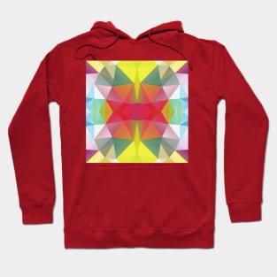 Sci-fi pattern with geometric elements. Polygonal backdrop in hipster style Hoodie